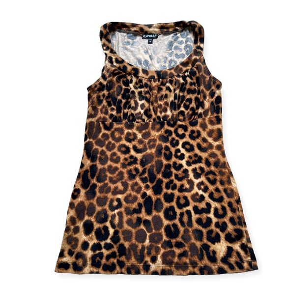 🔴 $5 Sale Express Animal Print Pullover Tank Top - Picture 1 of 5